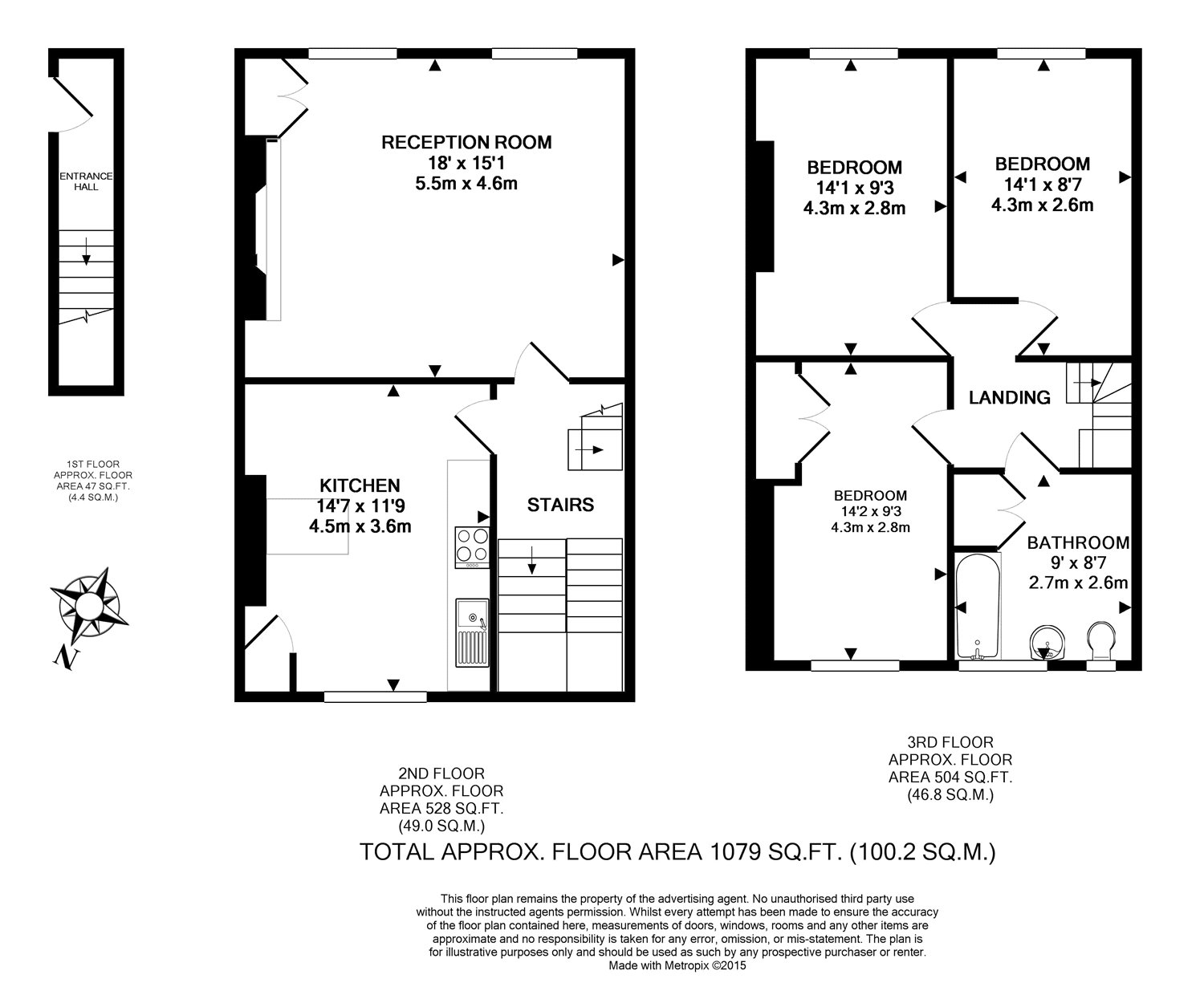 Guilford Street, Bloomsbury, London, WC1N floorplan