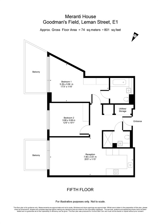 Goodman's Fields, 84 Alie Street, E1 floorplan