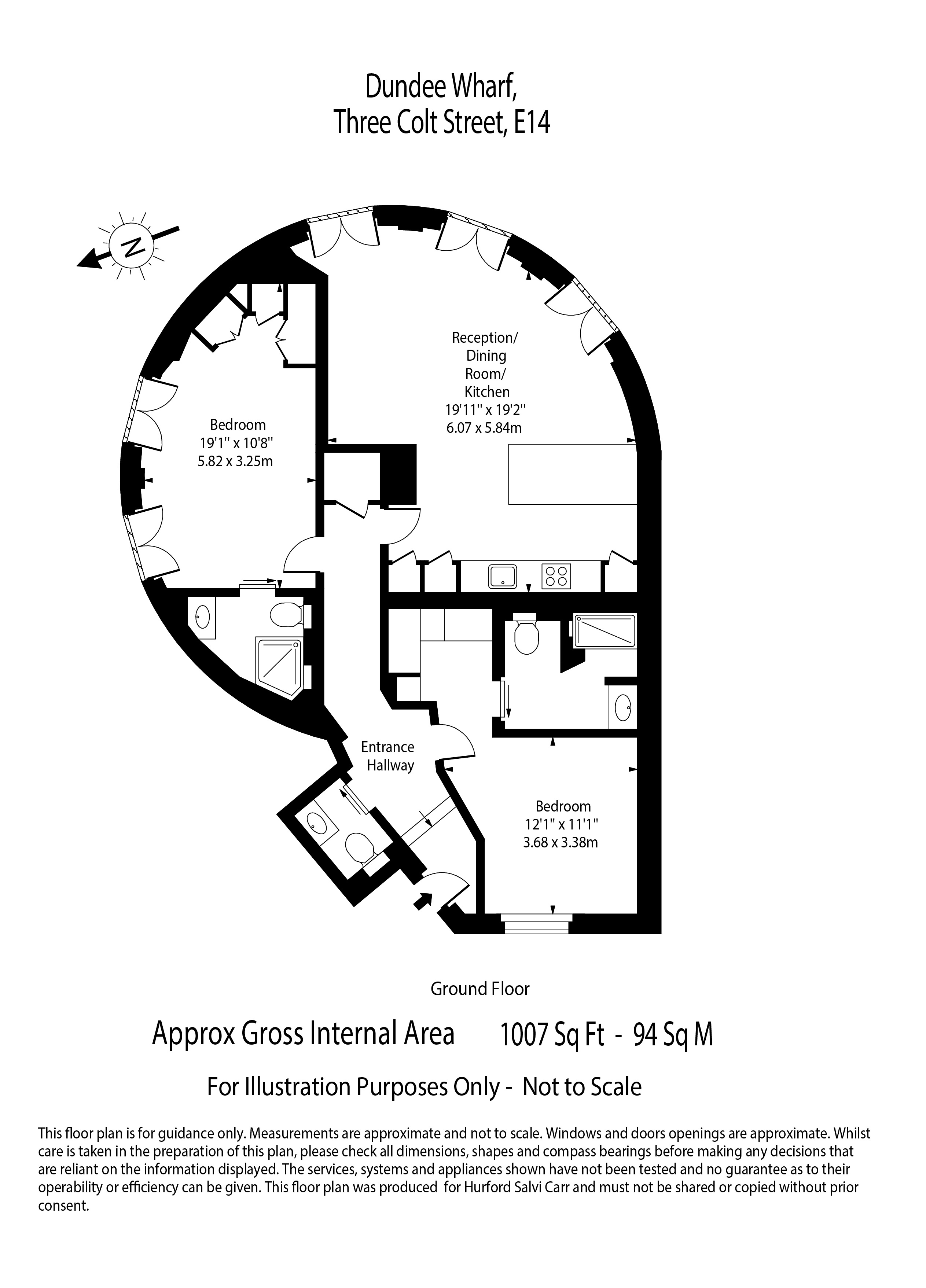 Dundee Wharf, 100 Three Colt Street, E14 floorplan