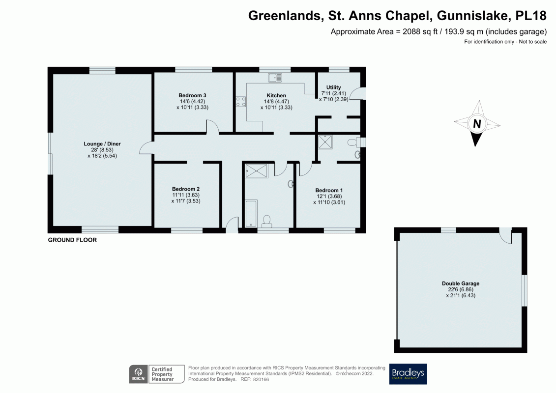 3 bedroom property for sale in St. Anns Chapel, Gunnislake, Cornwall