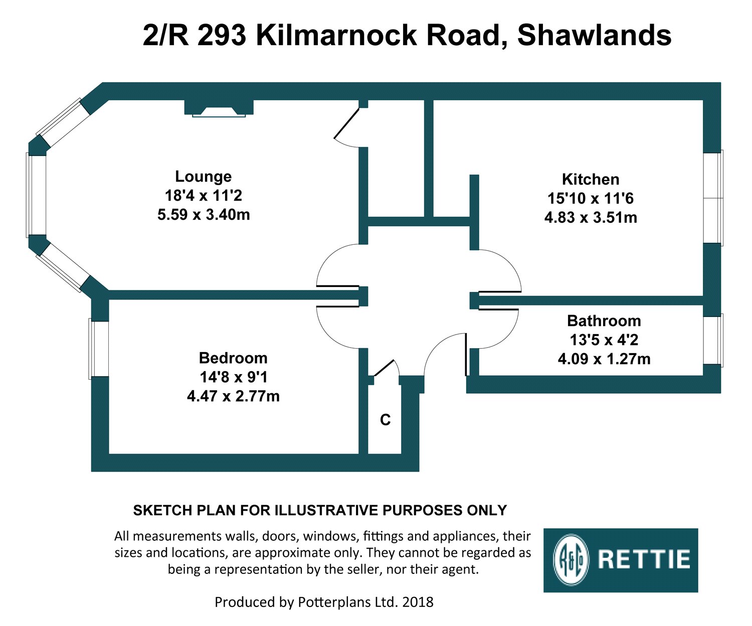 1 bedroom apartment for sale in Kilmarnock Road, Shawlands, Glasgow
