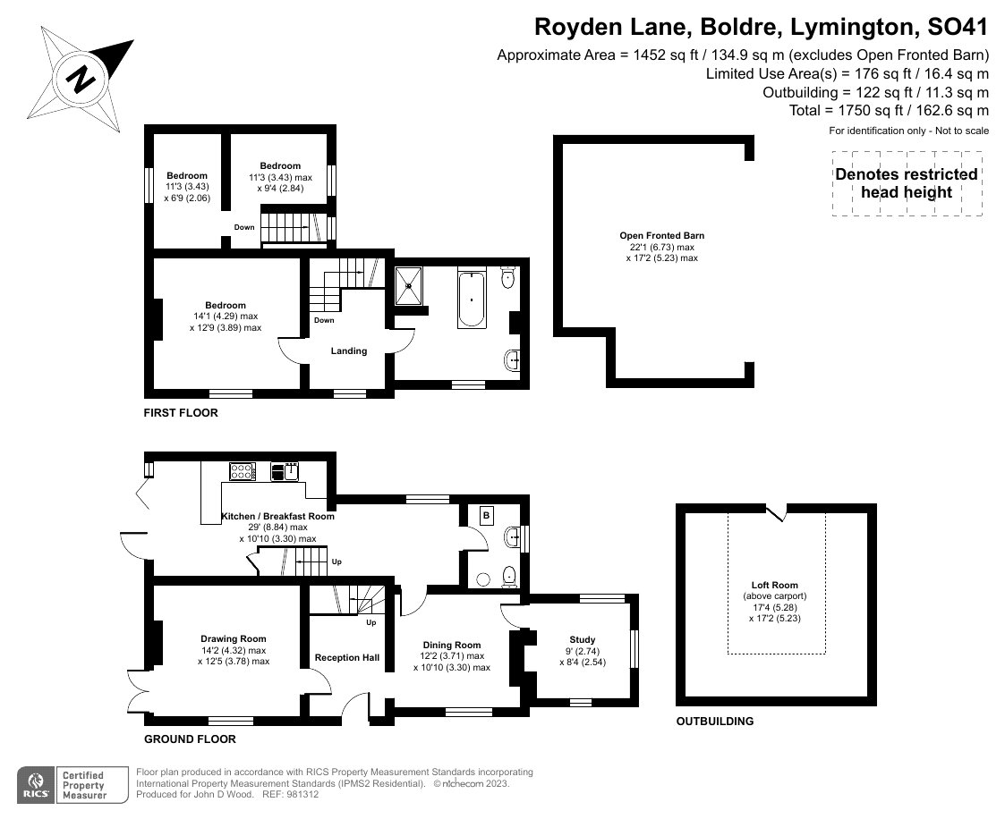 3 bedroom property for sale in Royden Lane, Boldre, Lymington