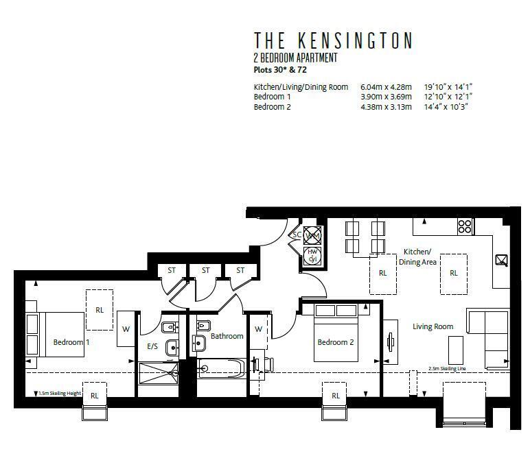 2 bedroom property for sale in Plot 30 London Square St Albans Road, Watford, WD24 £495,000