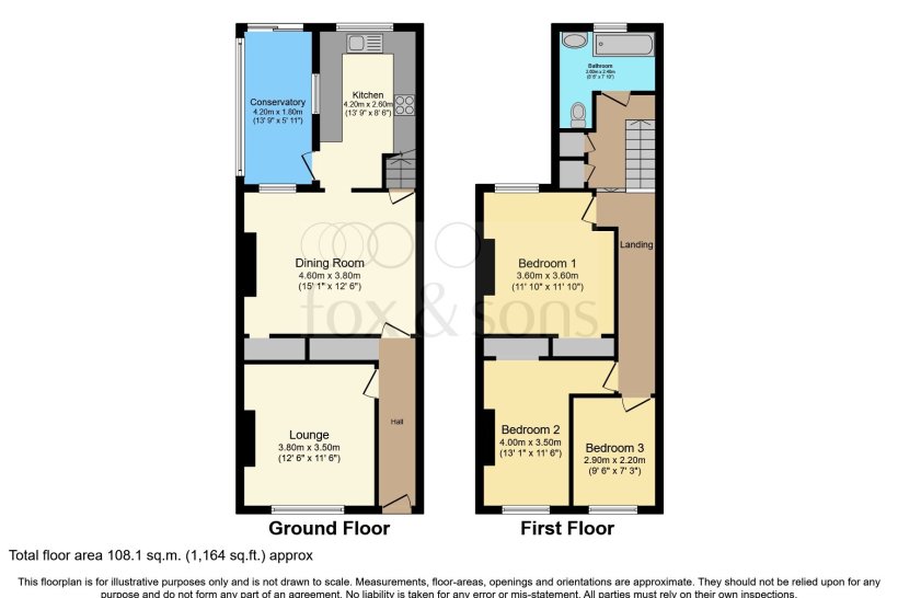 London Street, Worthing 3 bedroom terraced house Fox & Sons
