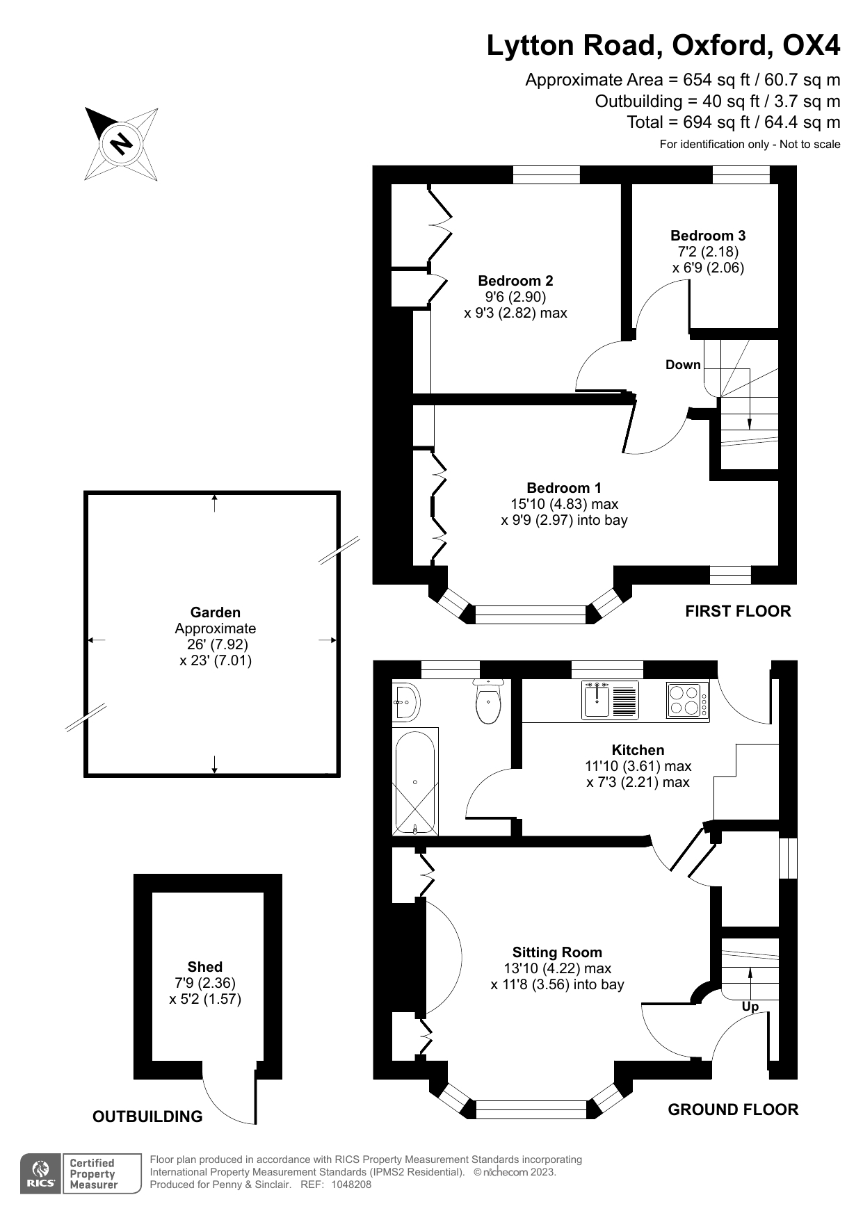 3 bedroom property for sale in Lytton Road, Oxford, Oxfordshire, OX4