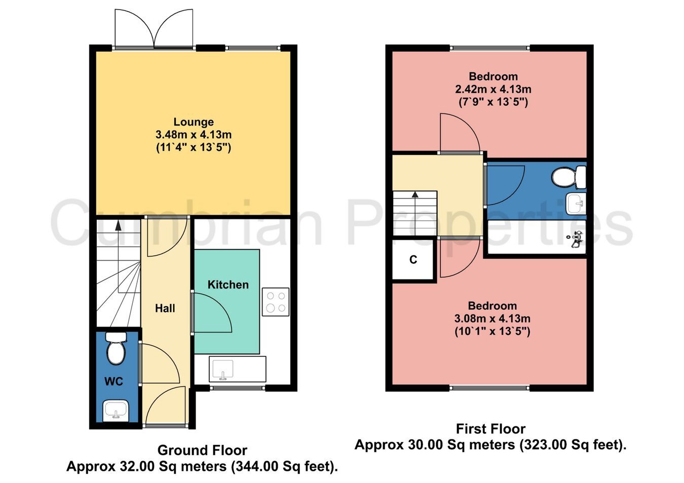2 bedroom property for sale in Edenside, Cargo, Carlisle, CA6 £136,000