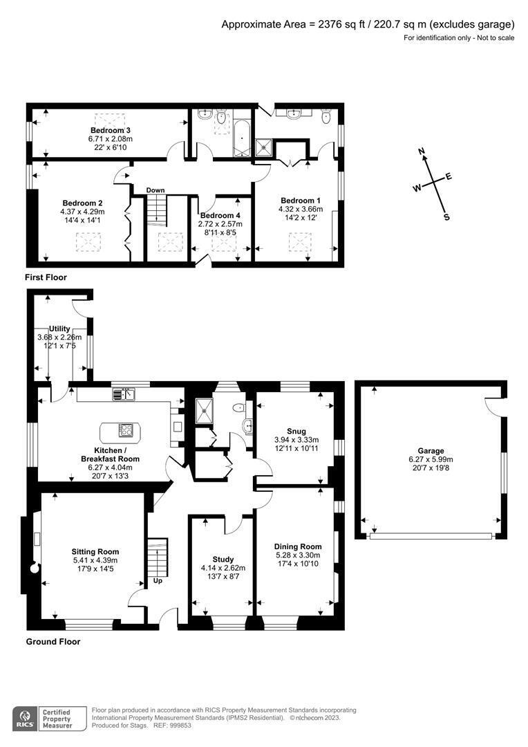 Stags 4 bedroom property for sale in Upton Pyne, Exeter
