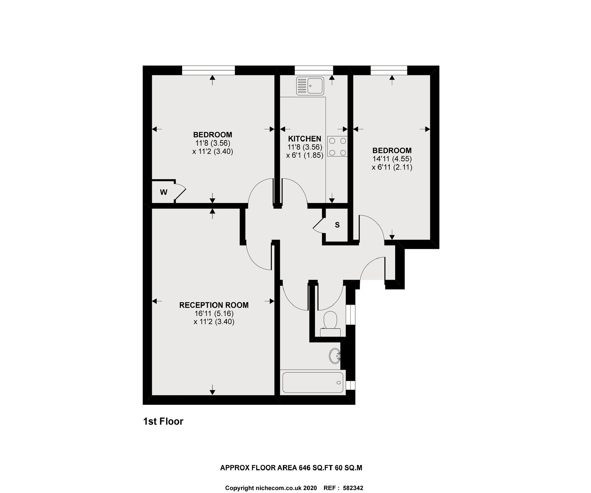 Jacksons 2 bedroom property for sale in Balham New Road, Balham £