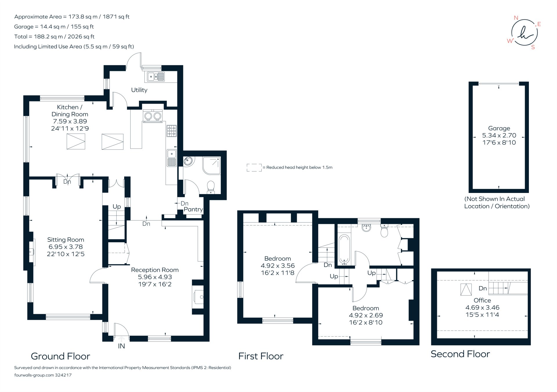2 bedroom property for sale in Eartham, Chichester, PO18 Guide price
