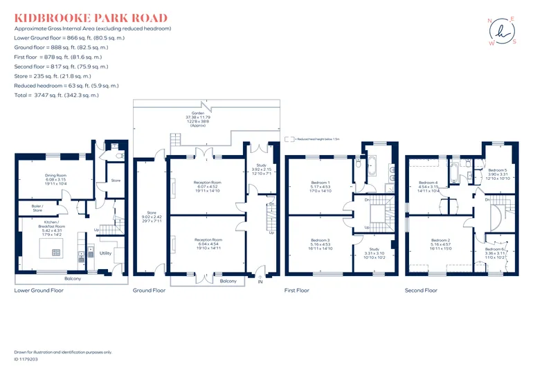 Floorplan 1 for Kidbrooke Park Road, London, SE3