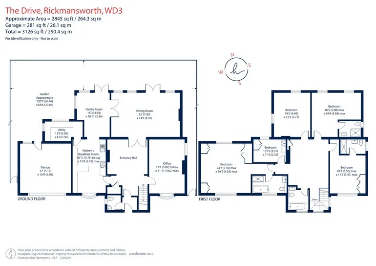 Floorplan 1 for The Drive, Rickmansworth, WD3