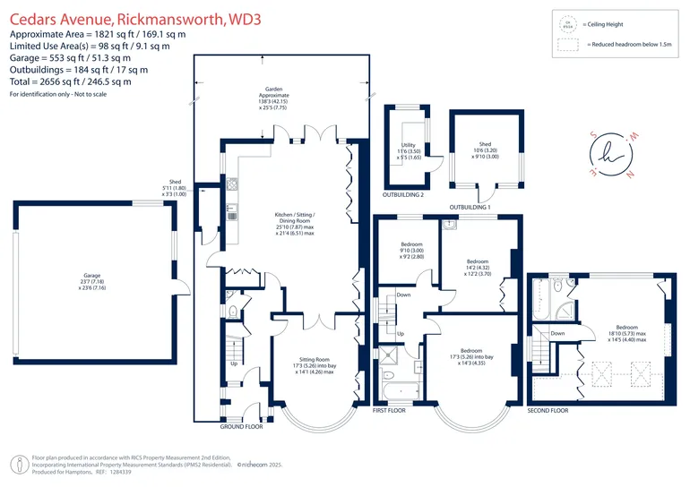 Floorplan 1 for Cedars Avenue, Rickmansworth, WD3