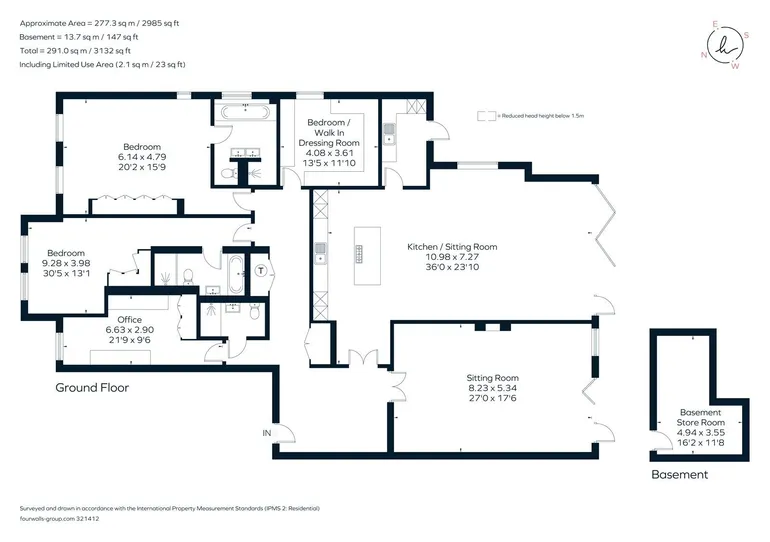 Floorplan 1 for Penn Road, Beaconsfield, HP9