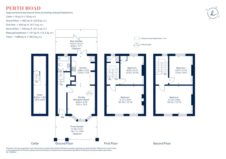 Floorplan 1 for Perth Road, London, N4