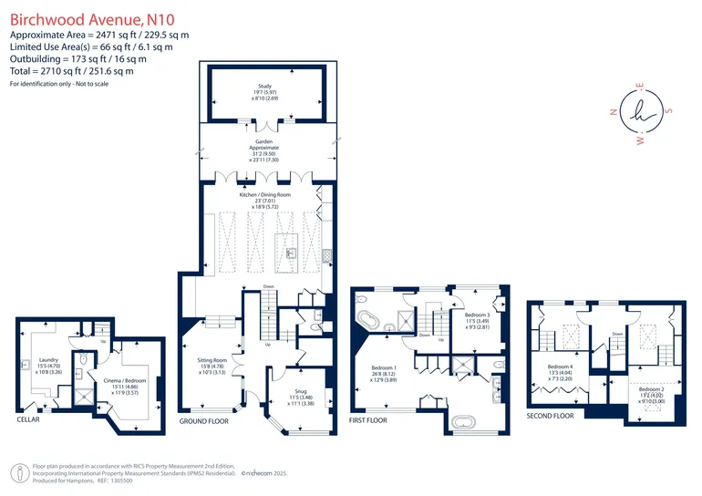 Floorplan 1 for Birchwood Avenue, LONDON, N10