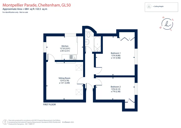 Floorplan 1 for 5 Montpellier Parade, Cheltenham, GL50
