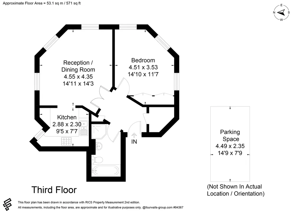 Floorplan for Chapman Square, Wimbledon, London, SW19