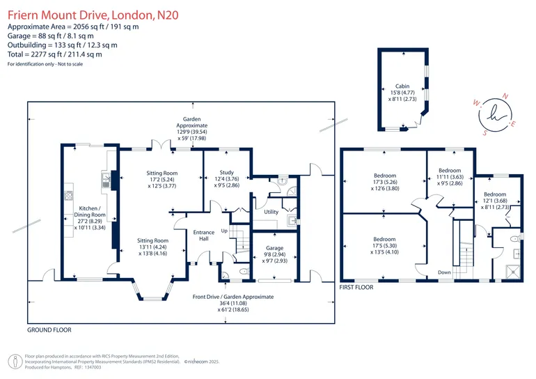 Floorplan 1 for Friern Mount Drive, Whetstone, N20