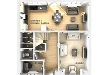 Bloor Homes @ Long Melford, Long Melford, Sudbury floorplan 1 out of 2
