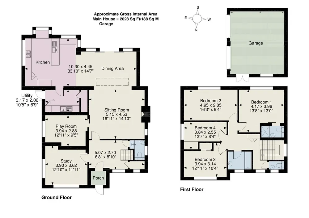 Floorplan for Sunderland Avenue, Oxford, Oxfordshire, OX2