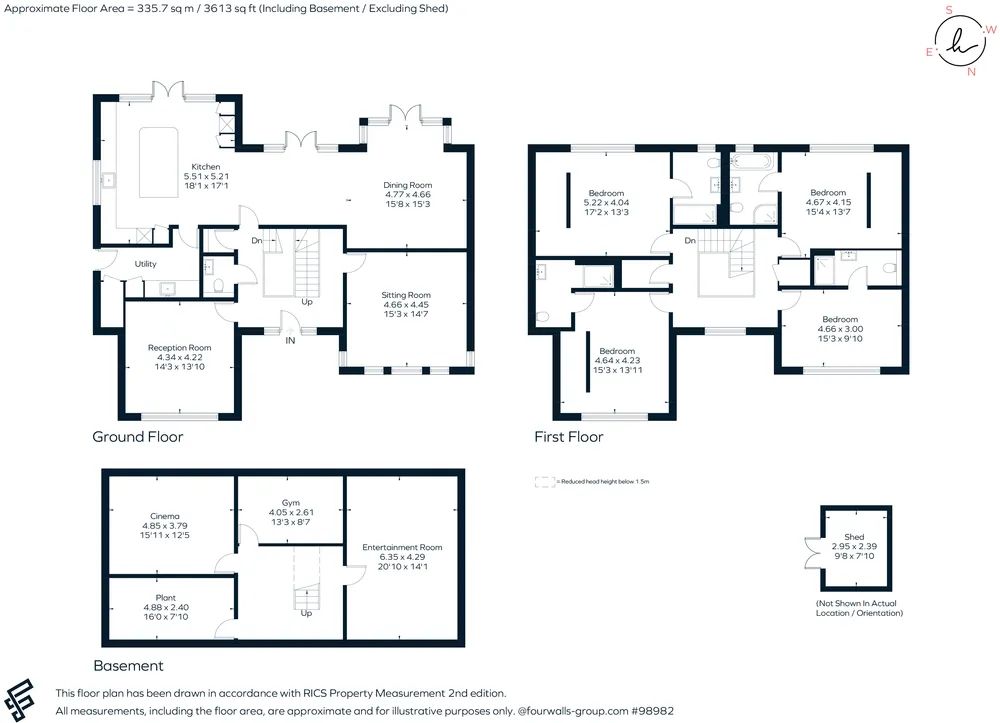 Floorplan for Dog Kennel Lane, Chorleywood, WD3