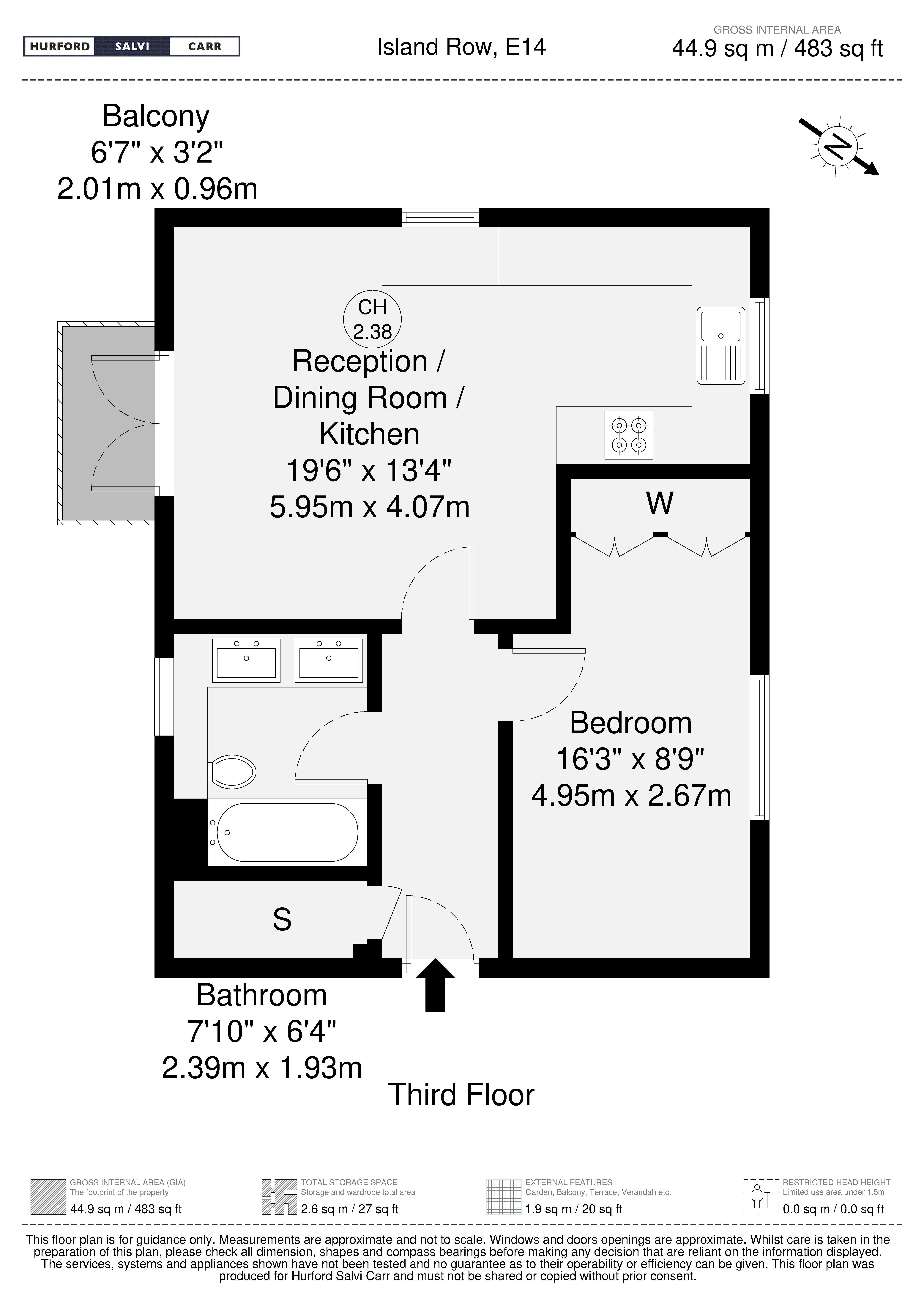 Island Row, Limehouse, London, E14 floorplan