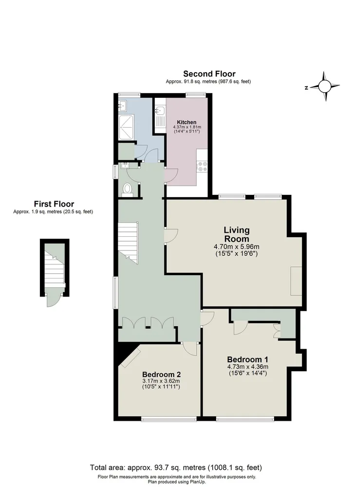 Floorplan for Woodstock Road, Oxford, Oxfordshire, OX2