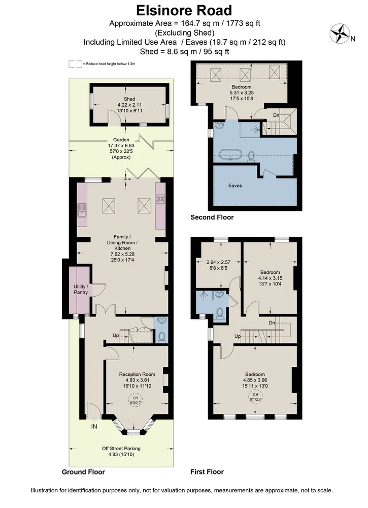 Floorplan for Elsinore Road, London, SE23