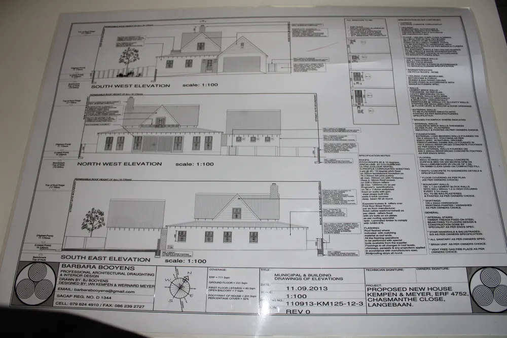 Floorplan for South Africa, Western Cape, Myburgh Park