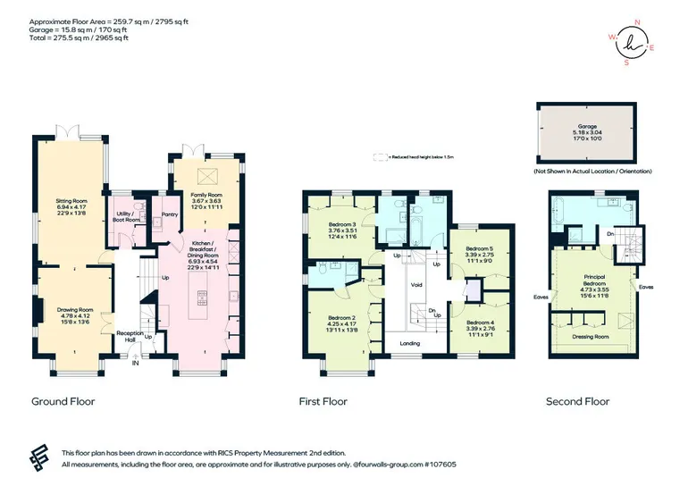 Floorplan 1 for Kirkwick Avenue, Harpenden, AL5