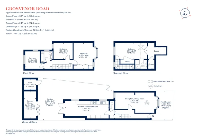 Floorplan 1 for Grosvenor Road, Hanwell, W7