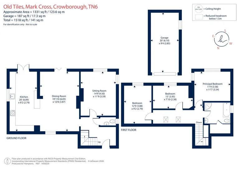 Floorplan 1 for Mill Lane, Mark Cross, TN6