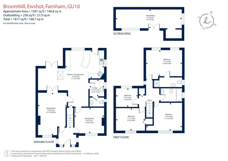 Floorplan 1 for Broomhill, Farnham, GU10