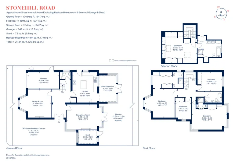 Floorplan 1 for Stonehill Road, London, SW14