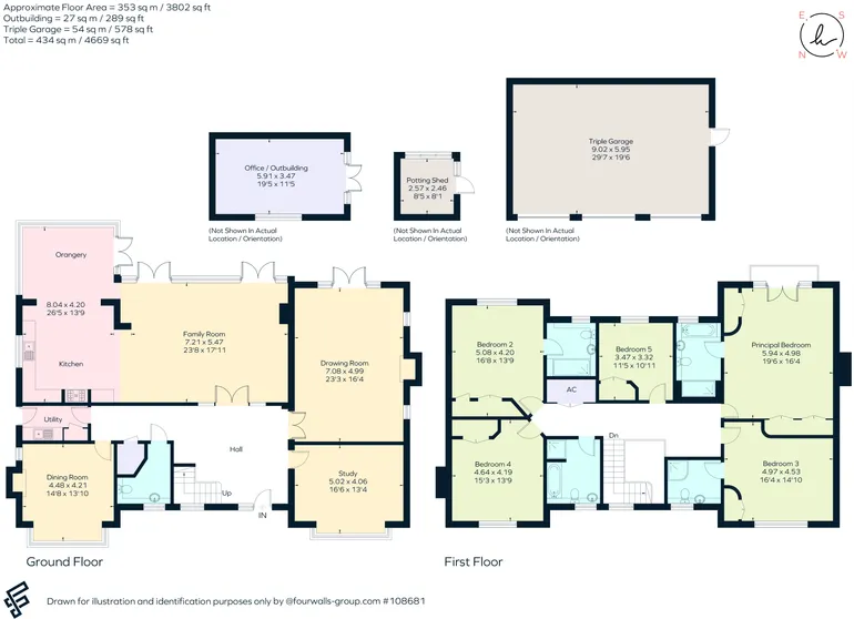 Floorplan 1 for Parklands Close, Lower Bourne, Farnham, GU9