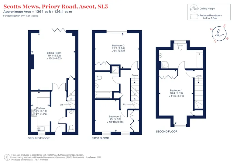 Floorplan 1 for Priory Road, Ascot, SL5