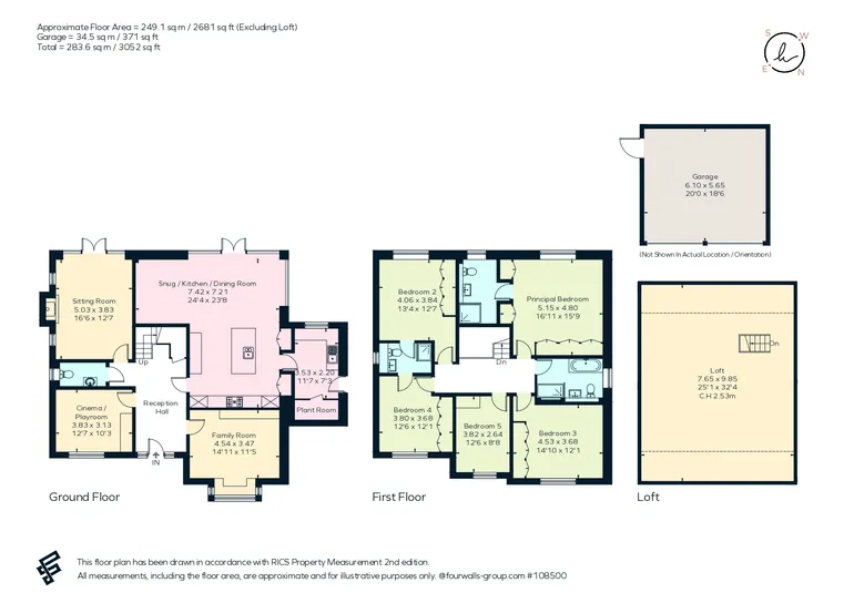 Floorplan 1 for Orchard Close, Henley-On-Thames, RG9