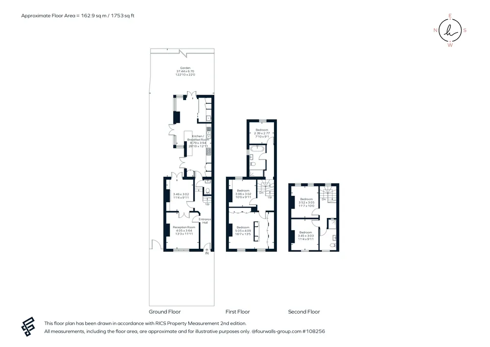 Floorplan for Crystal Palace Road, London, SE22