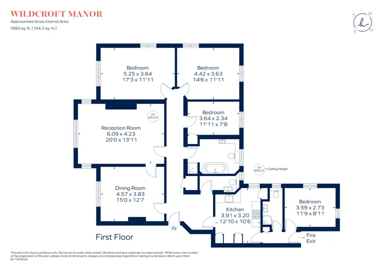 Floorplan 1 for Wildcroft Road, London, SW15