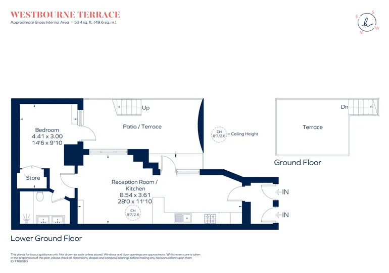Floorplan 1 for Westbourne Terrace, London, W2