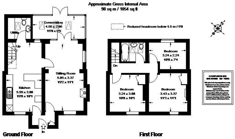 Floorplan 1 for Church Road, Penn, HP10