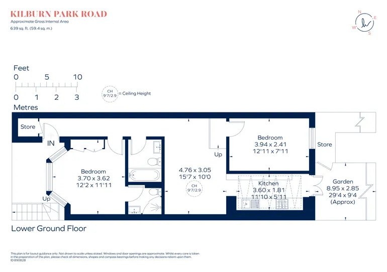Floorplan 1 for Kilburn Park Road, London, NW6