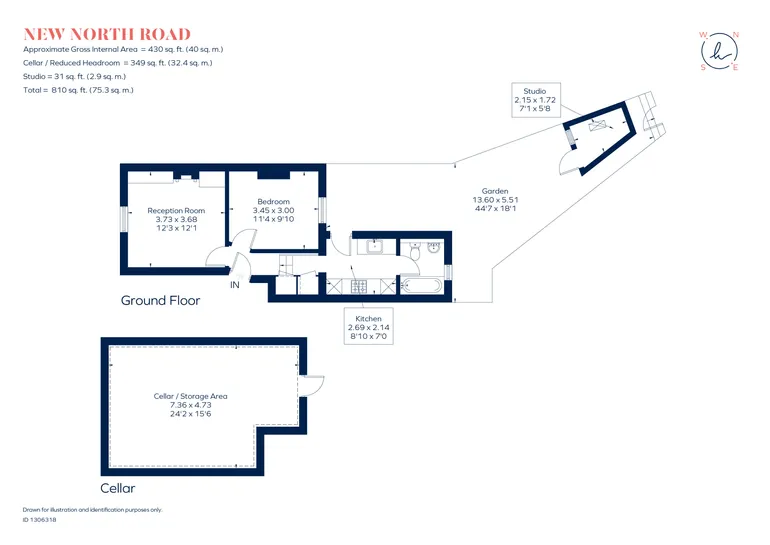 Floorplan 1 for New North Road, London, N1