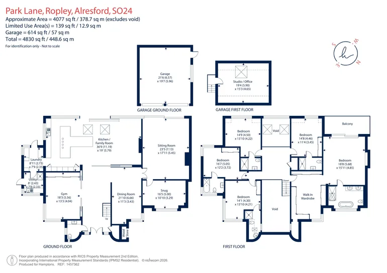 Floorplan 1 for Park Lane, Ropley, SO24