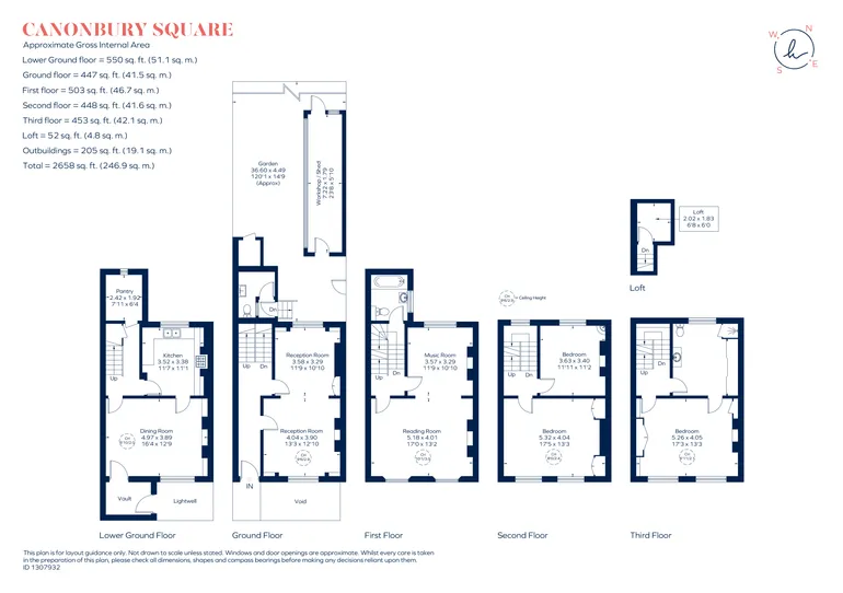 Floorplan 1 for Canonbury Square, London, N1