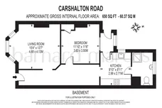 Carshalton Road, Sutton floorplan 1 out of 1