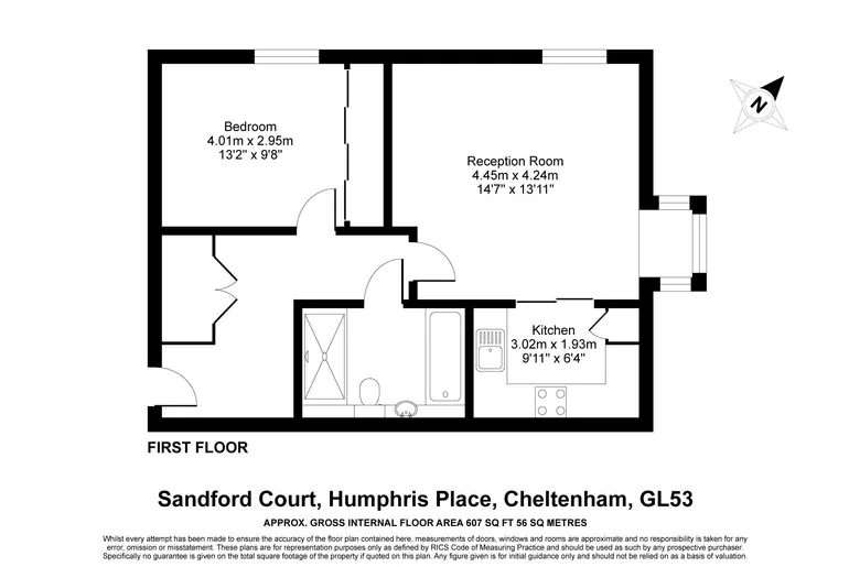Floorplan 1 for Humphris Place, Cheltenham, GL53