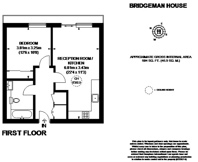 Floorplan 1 for Radnor Terrace London W14