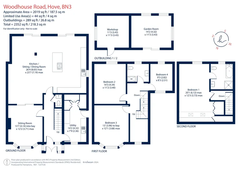 Floorplan 1 for Woodhouse Road Hove BN3