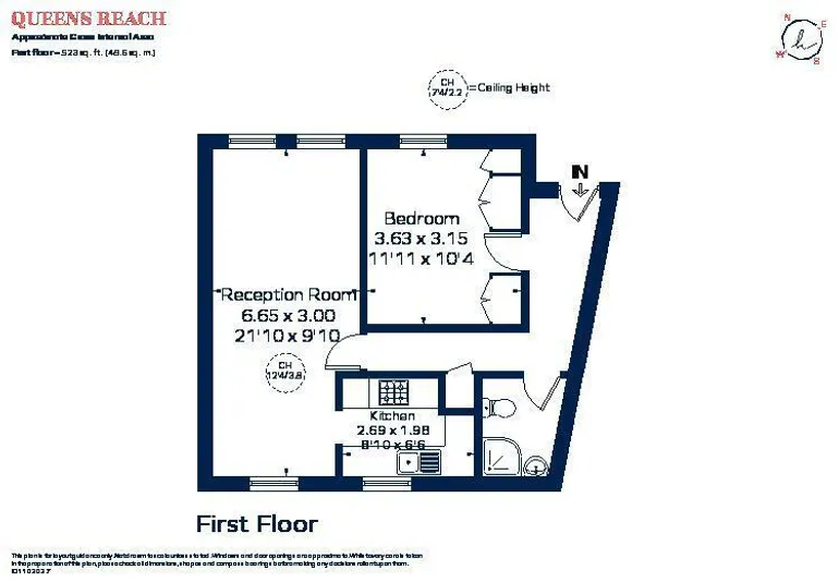 Floorplan 1 for Ram Passage KT1